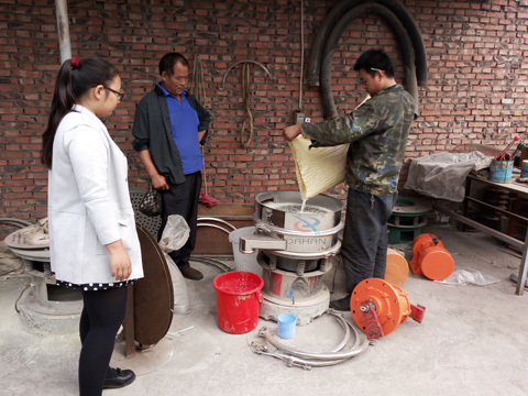 大米分級(jí)旋振篩試機(jī)現(xiàn)場(chǎng)